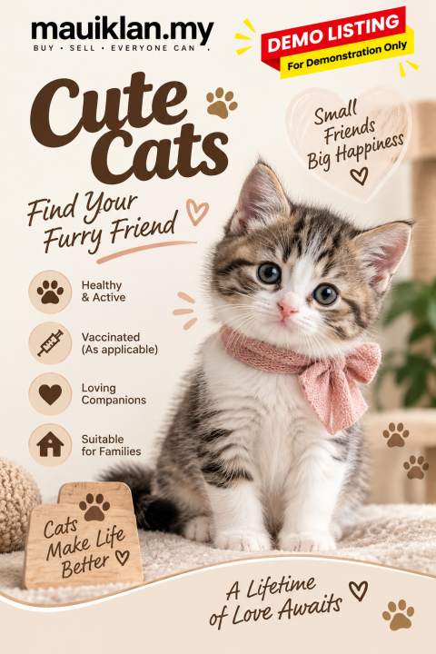 DEMO – Cute & Friendly Kitten Looking for a New Home