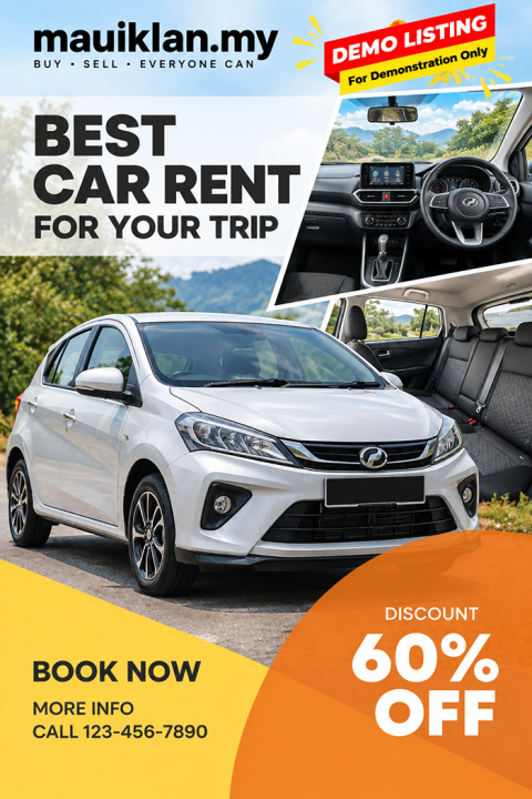 [DEMO] – Perodua Car Rental for Daily & Short-Term Hire