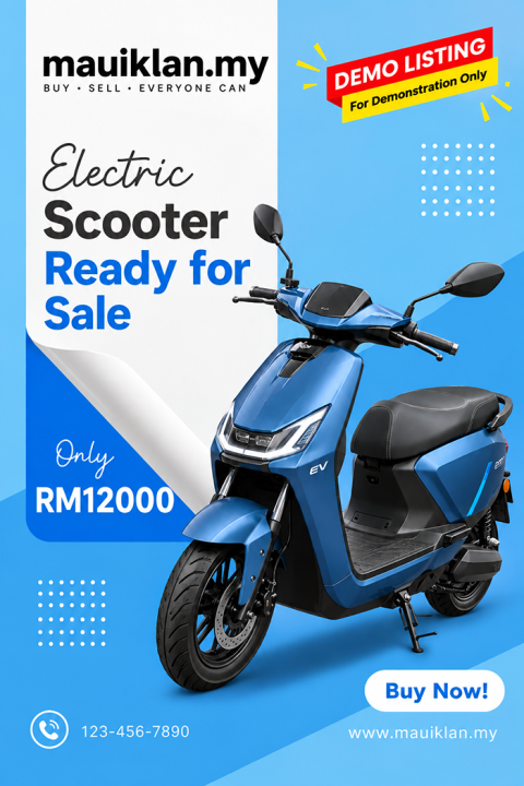 [DEMO] – Modern Electric Scooter for Daily Commuting
