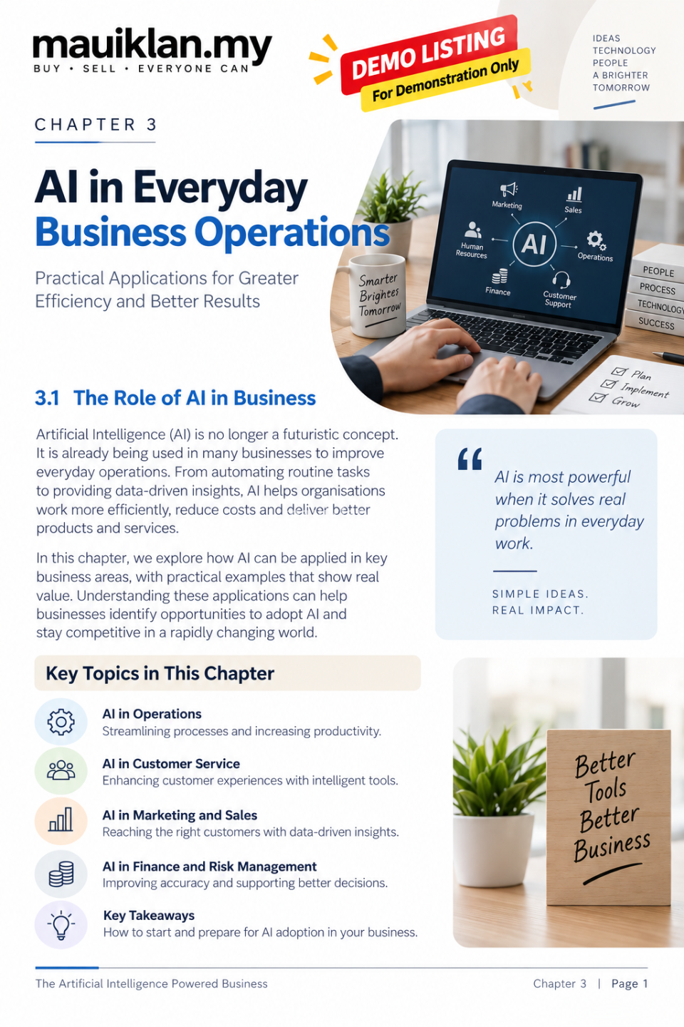 DEMO – Artificial Intelligence Powered Business e-Book