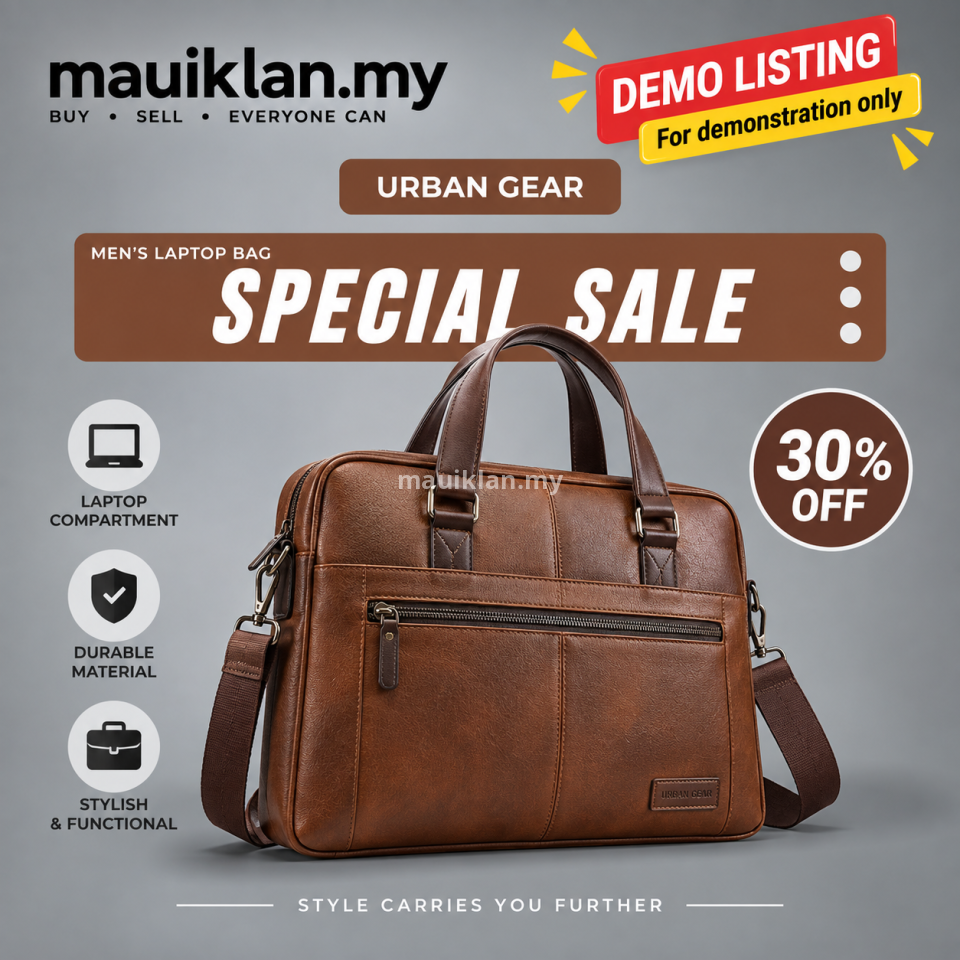 [DEMO] - Urban Gear Men’s Laptop Bag