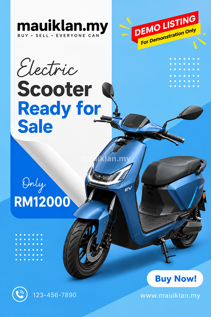 [DEMO] – Modern Electric Scooter for Daily Commuting